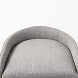 Mercana Hollyfield Bar/Counter Stool Gray Fabric | Gray Metal | Counter