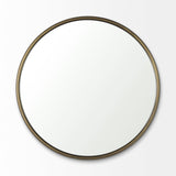 Mercana Piper Wall Mirror Gold Metal | 36"