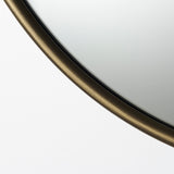 Mercana Piper Wall Mirror Gold Metal | 36"