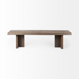 Mercana Konstantin Bench Medium Brown Wood