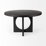 Mercana Liesl Dining Table Black Wood