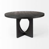 Mercana Liesl Dining Table Black Wood