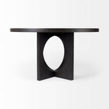 Mercana Liesl Dining Table Black Wood