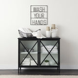 Mercana Aurelia Accent Cabinet Black Metal