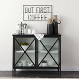 Mercana Aurelia Accent Cabinet Black Metal