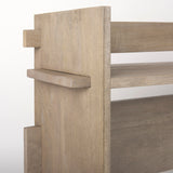 Mercana Aida Console Table Light Gray Wood