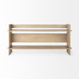 Mercana Aida Console Table Light Brown Wood