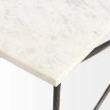 Mercana Lorlei Coffee Table White Marble | Gold Iron