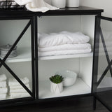 Mercana Aurelia Accent Cabinet Black Metal