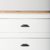 Mercana Bourchier Sideboard White/Brown/Black Wood 