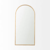 Mercana Giovanna Wall Mirror Gold Metal | Rounded Arch