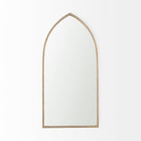 Mercana Giovanna Wall Mirror Gold Metal | Pointed Arch