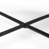 Mercana Helios Coffee Table Brown Wood | Black Metal