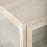 Mercana Arelius End/Side Table White Wood | Gold Metal