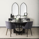 Mercana Liesl Dining Table Black Wood