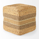 Mercana Maya Pouf Brown Seagrass | Square