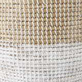 Mercana Maddie Basket Brown Seagrass | White Bottom | Set of 3