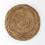 Mercana Allium Pouf Brown Wool | Round