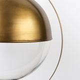 Mercana Leighton Pendant Light Gold Metal | Glass Globe