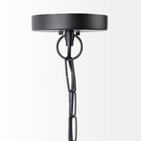 Mercana Leighton Pendant Light Black Metal | Glass Globe