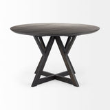 Mercana Jennings Dining Table Dark Brown Wood