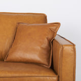 Mercana D'Arcy Sofa Tan Leather | Left Chaise