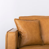 Mercana D'Arcy Sofa Tan Leather | Right Chaise