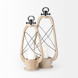 Mercana Zain Lantern Brown Wood | 21H