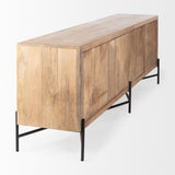 Mercana Cairo Sideboard Brown Wood | Black Metal