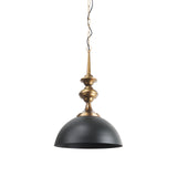 Mercana Willson Pendant Light Black Iron | Antique Brass