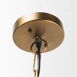 Mercana Willson Pendant Light Black Iron | Antique Brass