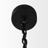 Mercana Pendra Chandelier Black Metal | Black Wood