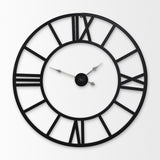 Mercana Stoke Wall Clock Black Metal | 42"