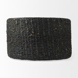 Mercana Dina Pouf Black Cornhusk | 29.5"