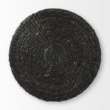 Mercana Dina Pouf Black Cornhusk | 29.5"