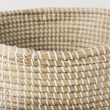 Mercana Maddie Basket Brown Seagrass | Black Bottom | Set of 3