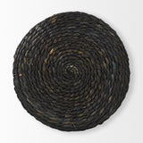 Mercana Dina Pouf Black Cornhusk | 17.7"