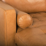 Mercana Svend Sofa Series Tan Leather | Sectional | Left Chaise