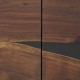 Mercana Hemlock Sideboard  Brown Wood | Black Resin