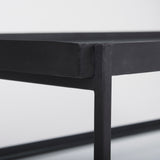 Mercana Trey Coffee Table Black Metal | Glass