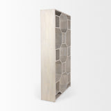 Mercana Traro Shelving Unit Light Blond Wood