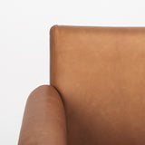 Mercana Ashton Accent Chair Brown Leather | Light Wood