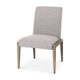 Mercana Palisades Dining Chair Gray | Brown Wood 