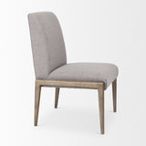 Mercana Palisades Dining Chair Gray | Brown Wood 