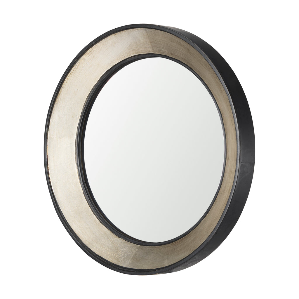 Mercana Ovallas Wall Mirror Champagne Wood | Round