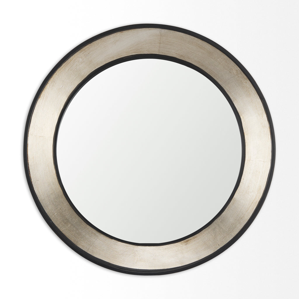 Mercana Ovallas Wall Mirror Champagne Wood | Round