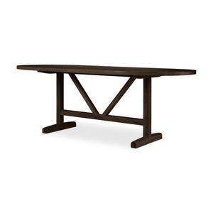 Mercana Viktor Dining Table Dark Brown Wood | 84L