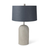 Mercana Quinn Table Lamp Beige | Navy Shade