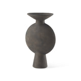 Mercana Kaz Vase  Earthy Brown Ceramic |  11.2H