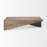 Mercana West Coffee Table Medium Brown Wood